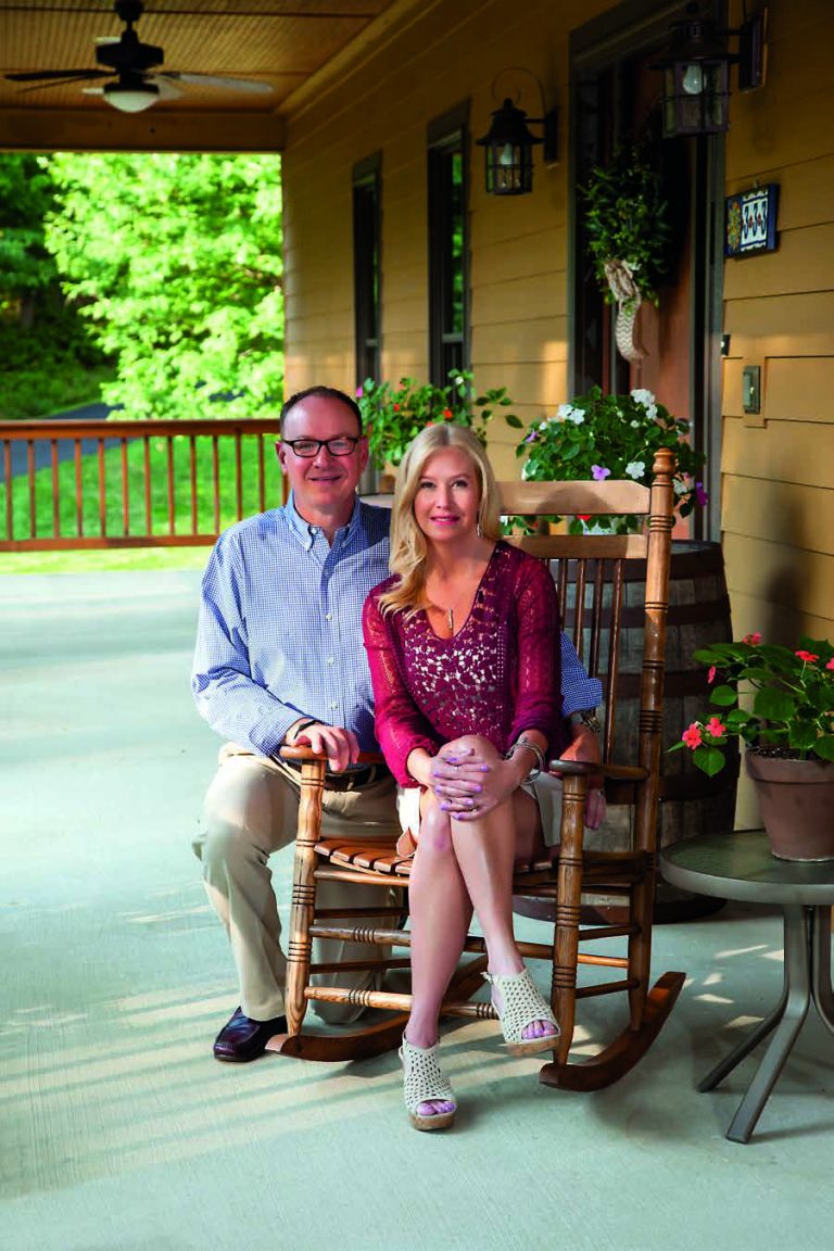 David and Lisa McCormick at their Cheat Lake Home.