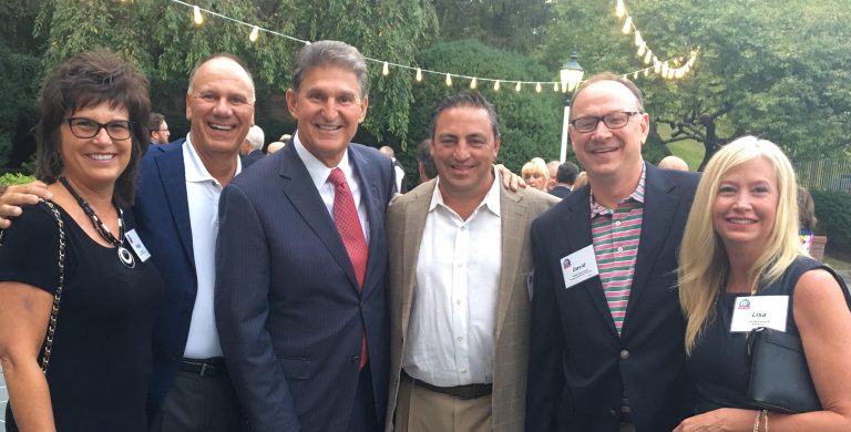 Peggy Lovio, Bob Lovio, Senator Joe Manchin, Mark Hainer, David McCormick and Lisa McCormick