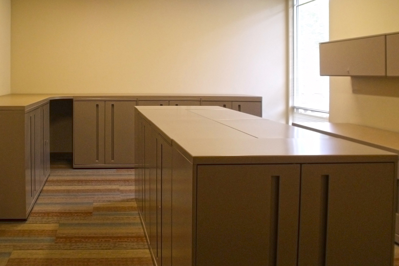 Lockers / Upper Storage / Work Surface designed by Omega