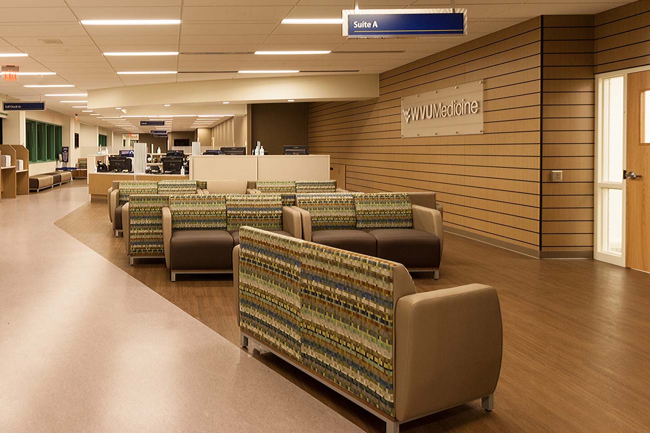 Physician Office Center-WVU Medicine-Morgantown,WV-Lounge and Bench Seating