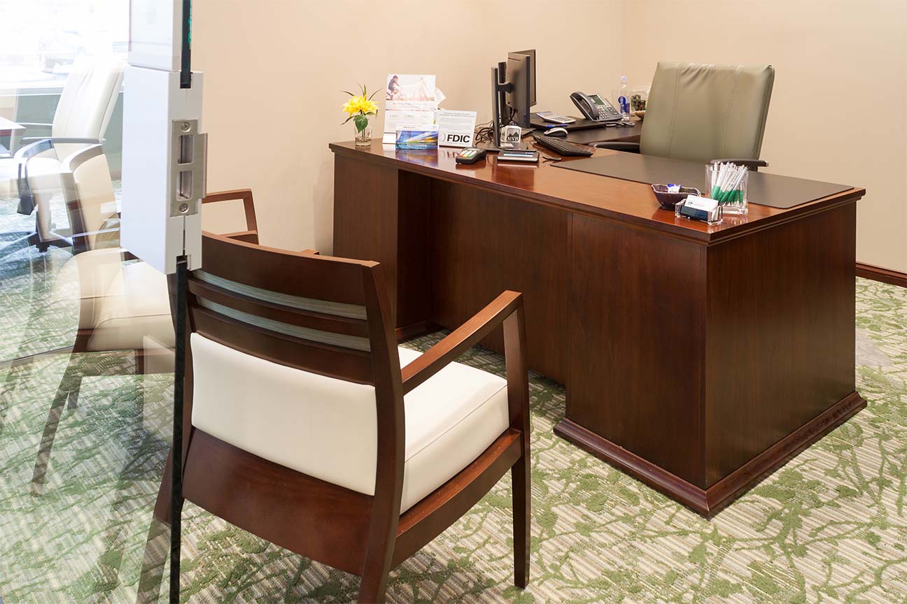 Executive Office designed by Omega Commercial Interior Designers