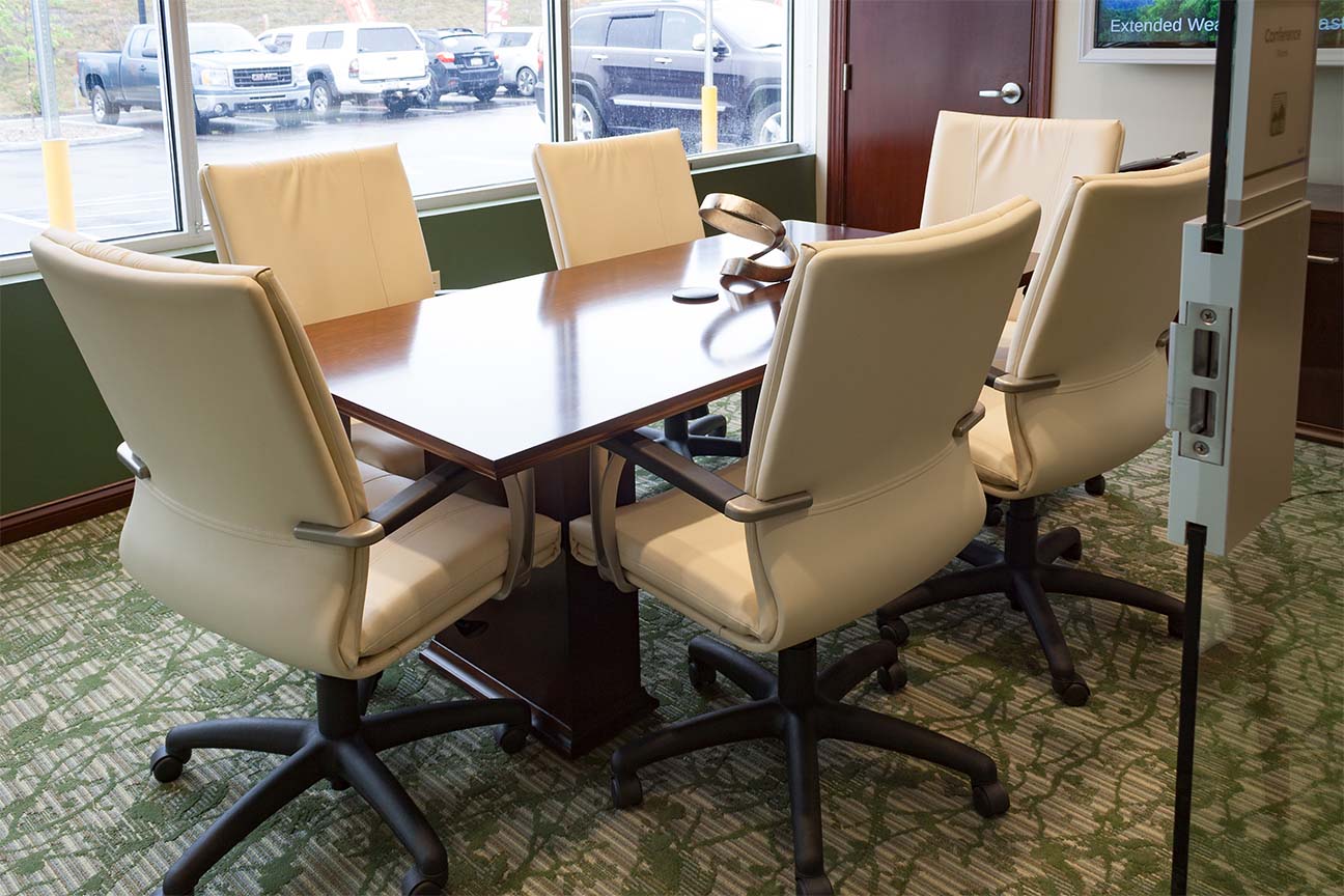 Bank Conference Room designed by Omega Commercial Interior Designers