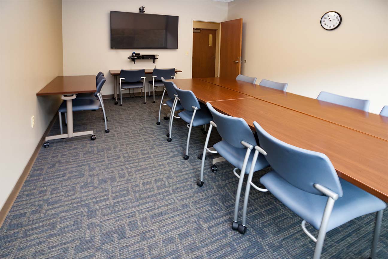 WVU Urgent Care- Conference and Media Room- Training- Designed by Omega Commercial Interiors