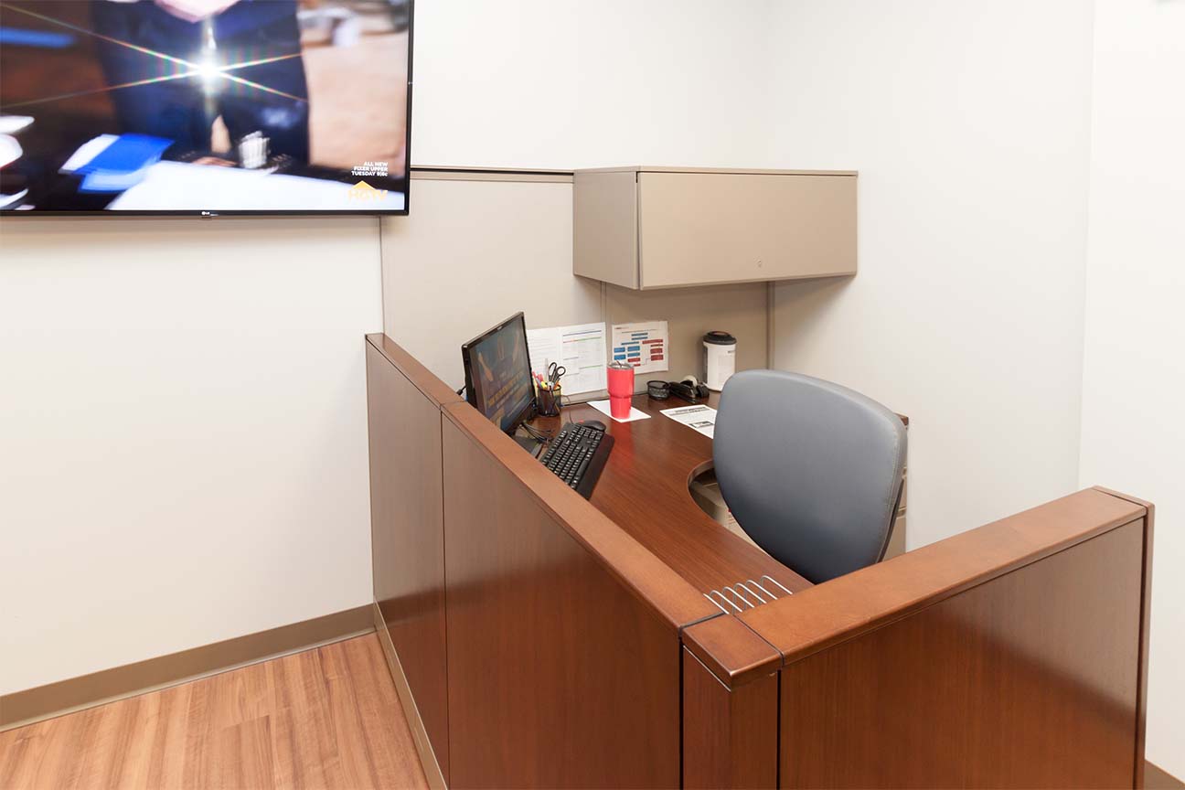 WVU Urgent Care- Secondary Waiting Area- Designed by Omega Commercial Interiors