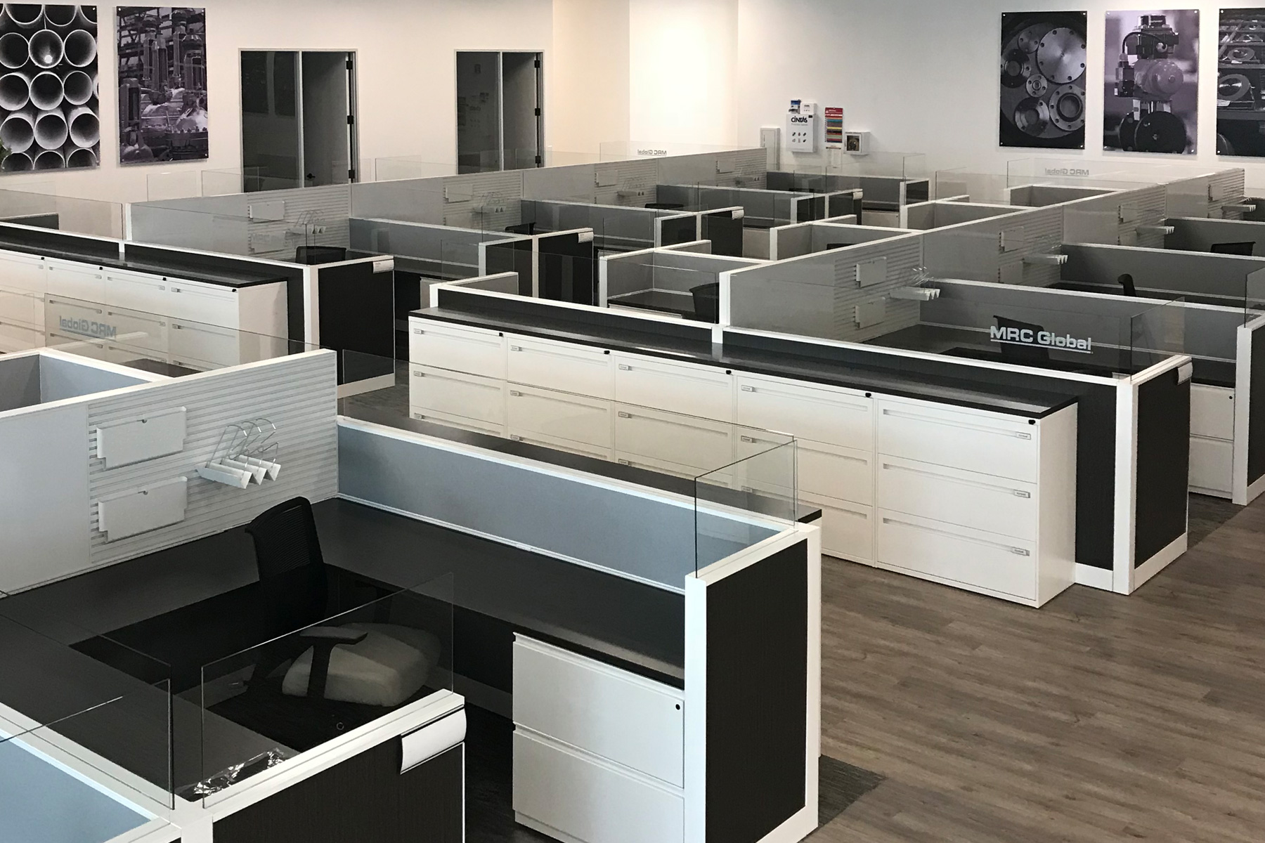 Kimball Narrate Systems w/ Joya Task Chair and Lateral Filing