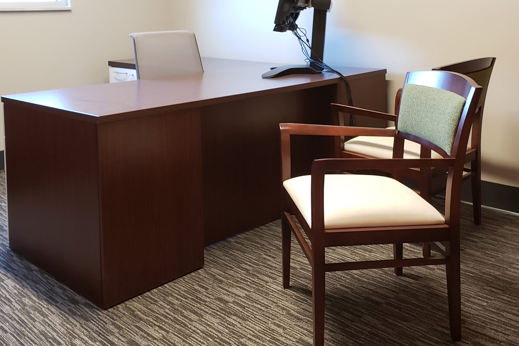 Desk and National® Eloquence™ Side Chair