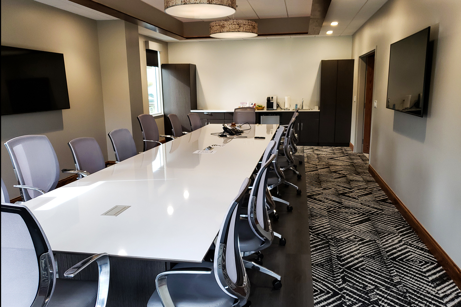 Kimball® Dock™ Conference Table and Kimball® Wish™ Conference Chair.