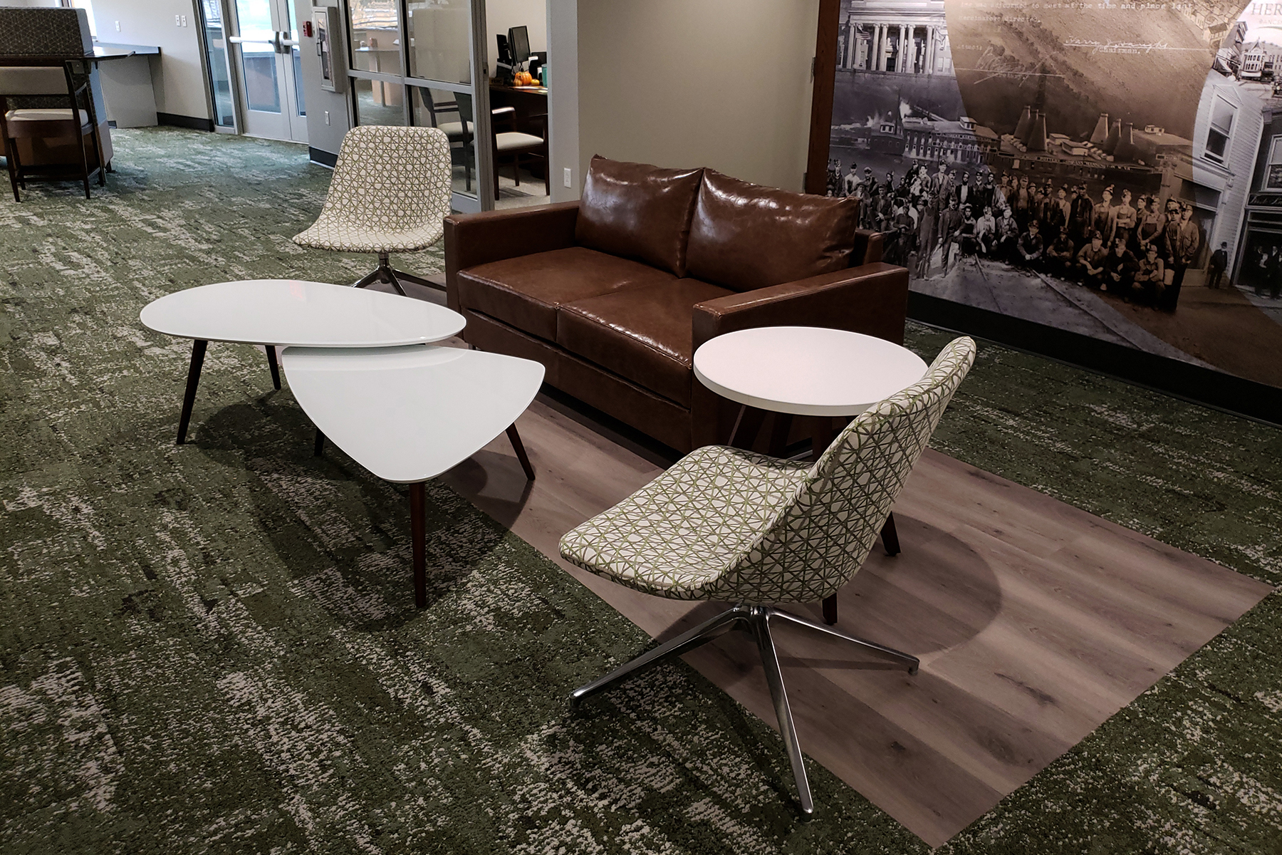 National® Collette™ Lounge, Delgado™ Side Chairs and Tessera™ Side Tables